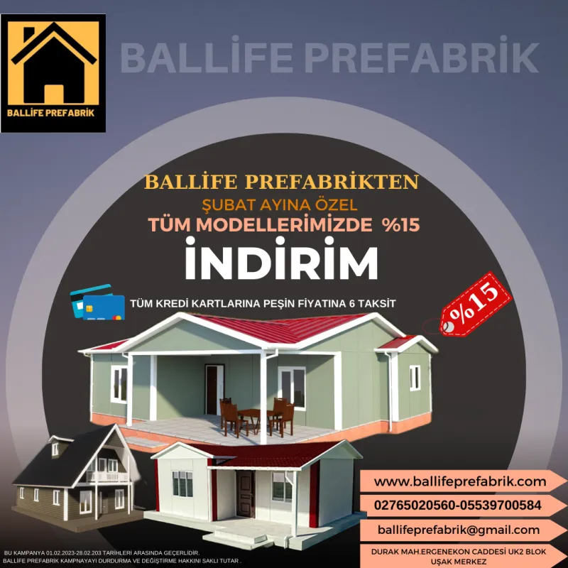 BALLİFE PREFABRİKTEN BÜYÜK KAMPANYA !!